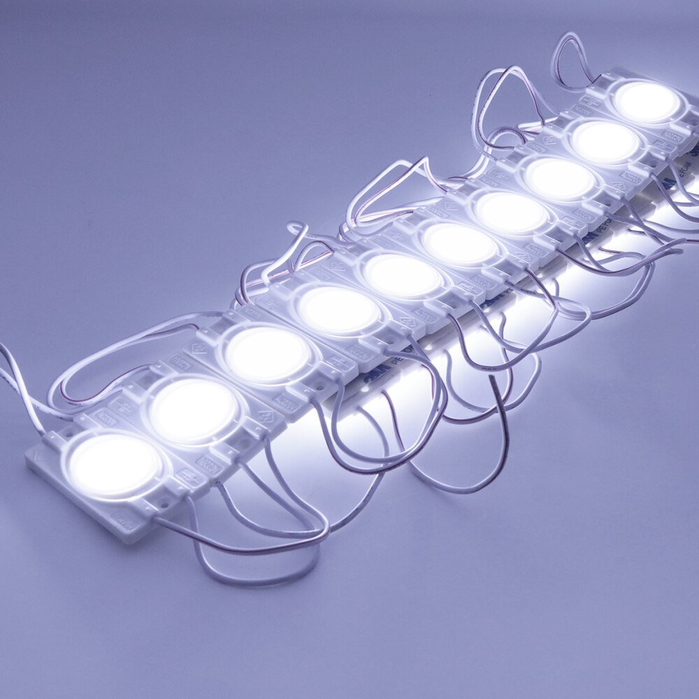 20 stk  ac 220v led moduler smd 2835 6 lysdioder  ip65 cob led modul lys med linse reklamebaggrundsbelysning ingen behov for driver