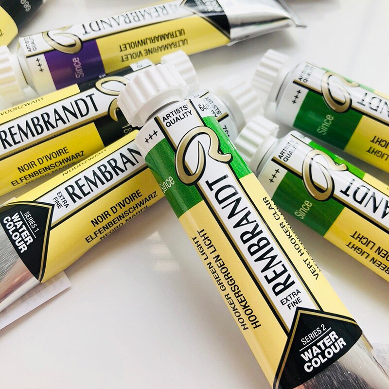 Rembrandt Kunstenaar Aquarel Sub-Verpakt 24 / 48 /80 Kleuren Blauw Rood Groen