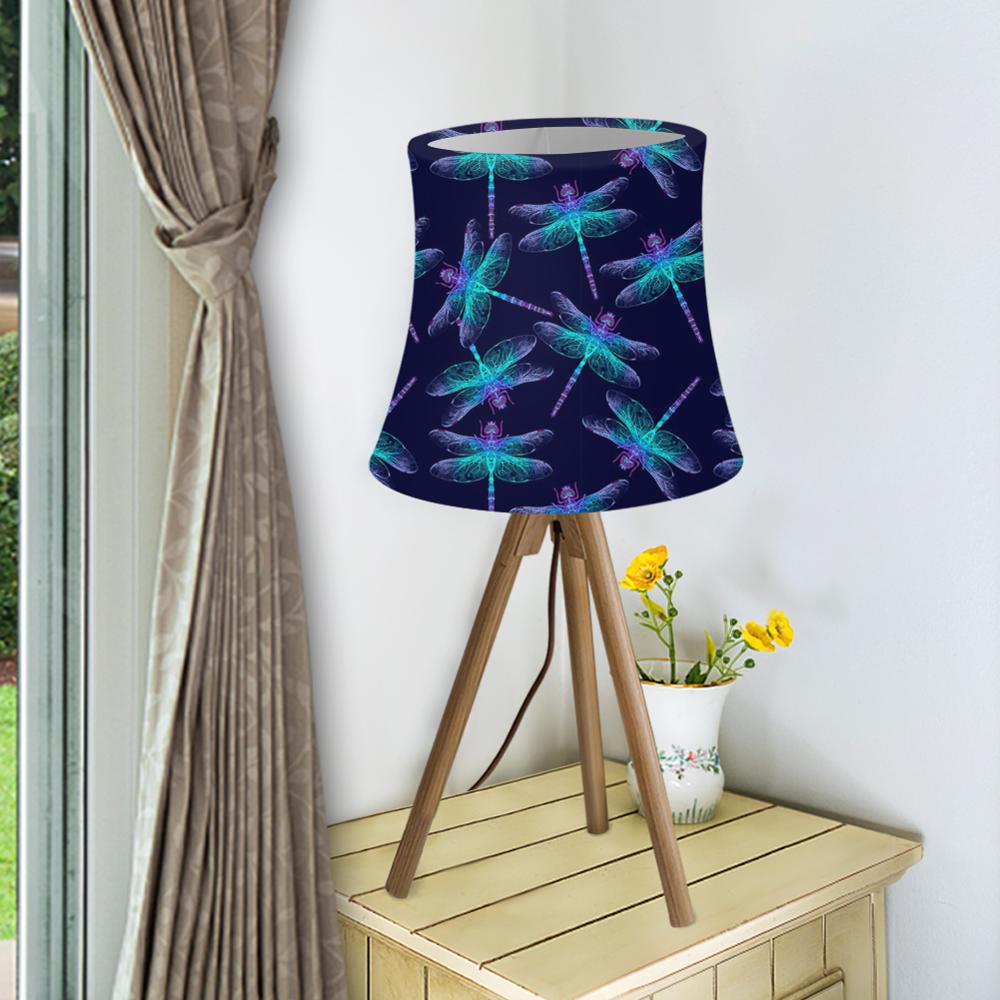 Abat-jour moderne d'impression de libellule de papillon couvre la couverture de Lame d'art d'abat-jour de tissu de pour la décoration à la maison: Z6823HSL