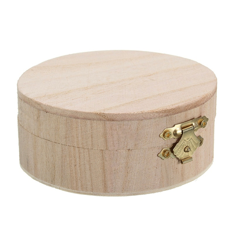Lipstick Boutique Wooden Box Jewerly Storage Storage Packaging Jewelry Box As A Box Storage Organizer Wooden Round Box