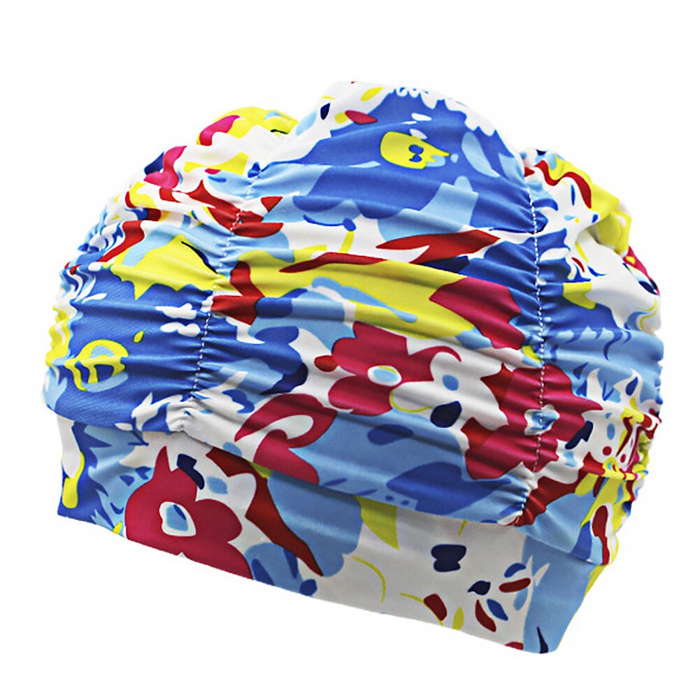 Dames badmuts met bloemenprint, zwembadhoed, strand, surfen, lang haar, oorbescherming, zomer strand badmutsen, gratis maat