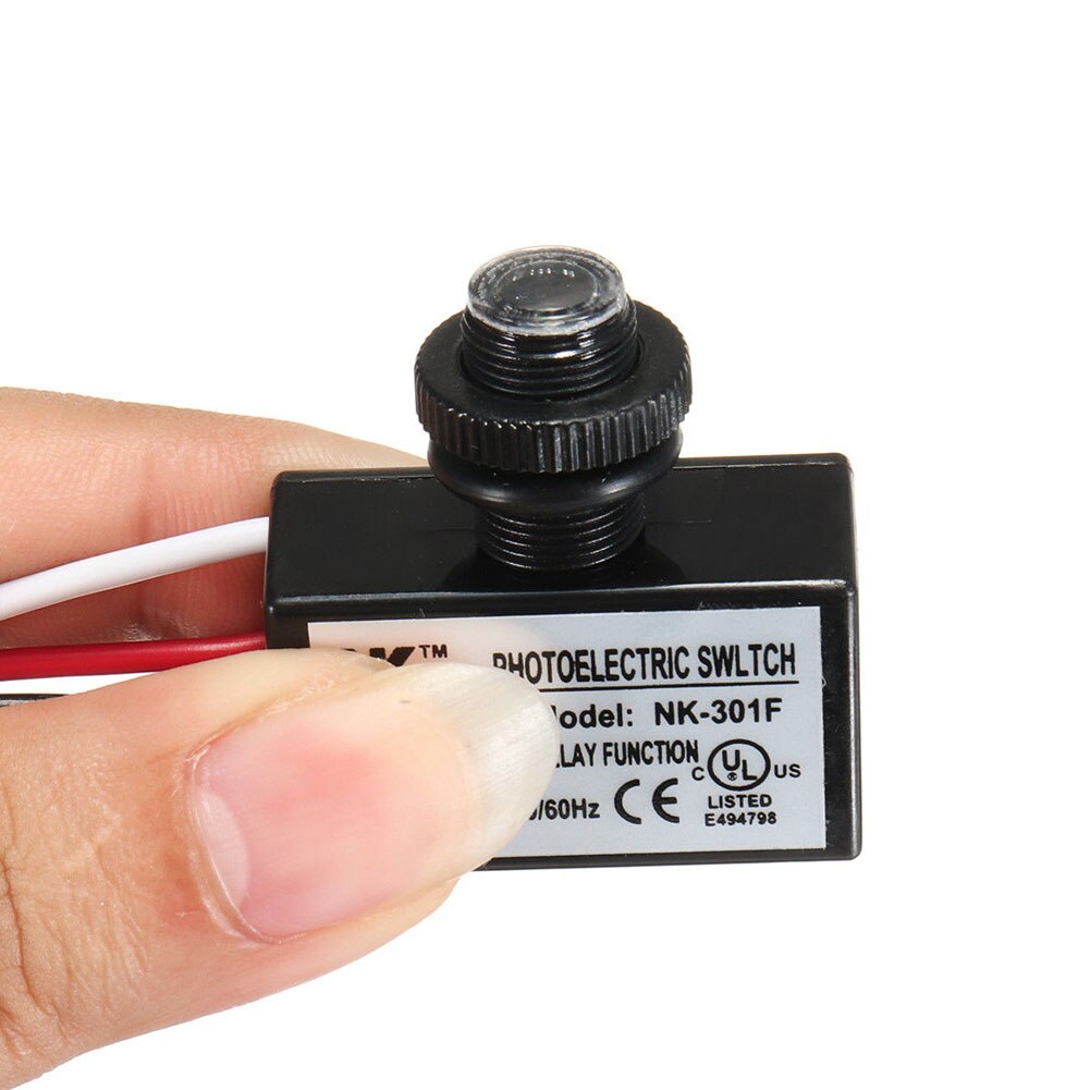 AC80-277V Photocell Dusk to Dawn Button Photo Control Eye Switch Flush Mount AI88