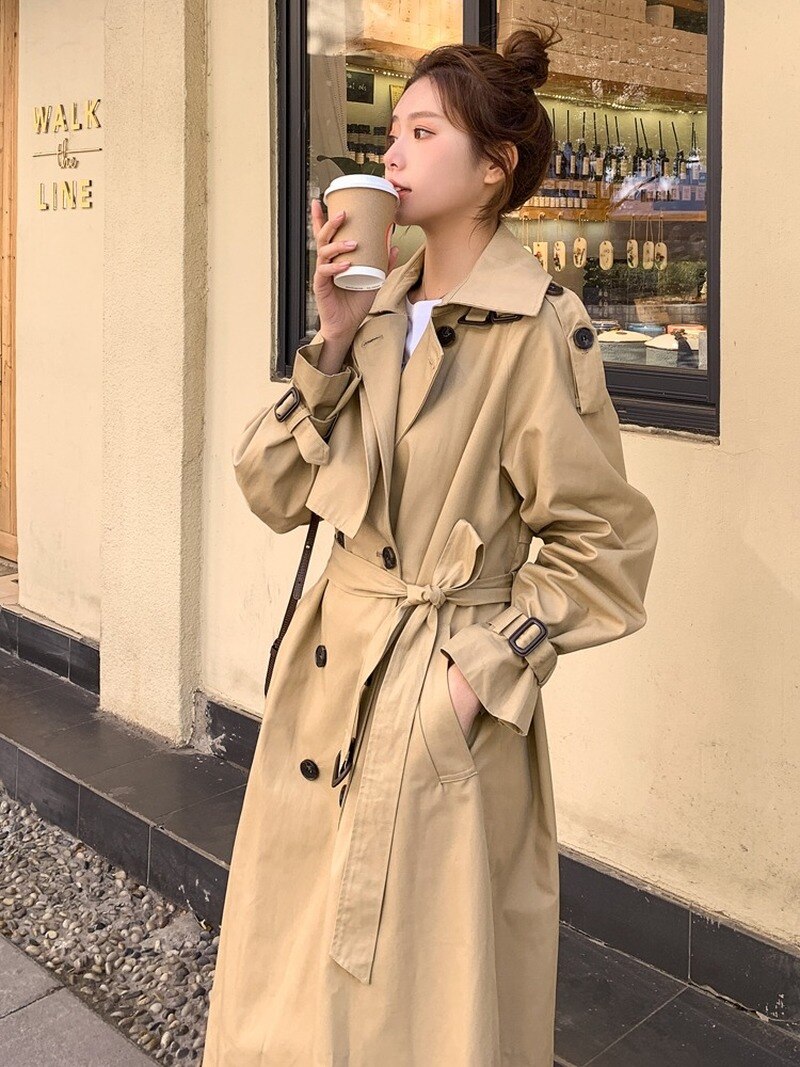 Olooey lente herfst dames engeland bovenkleding dames herfst koreaanse stijl losse britse temperament populaire kleine jas