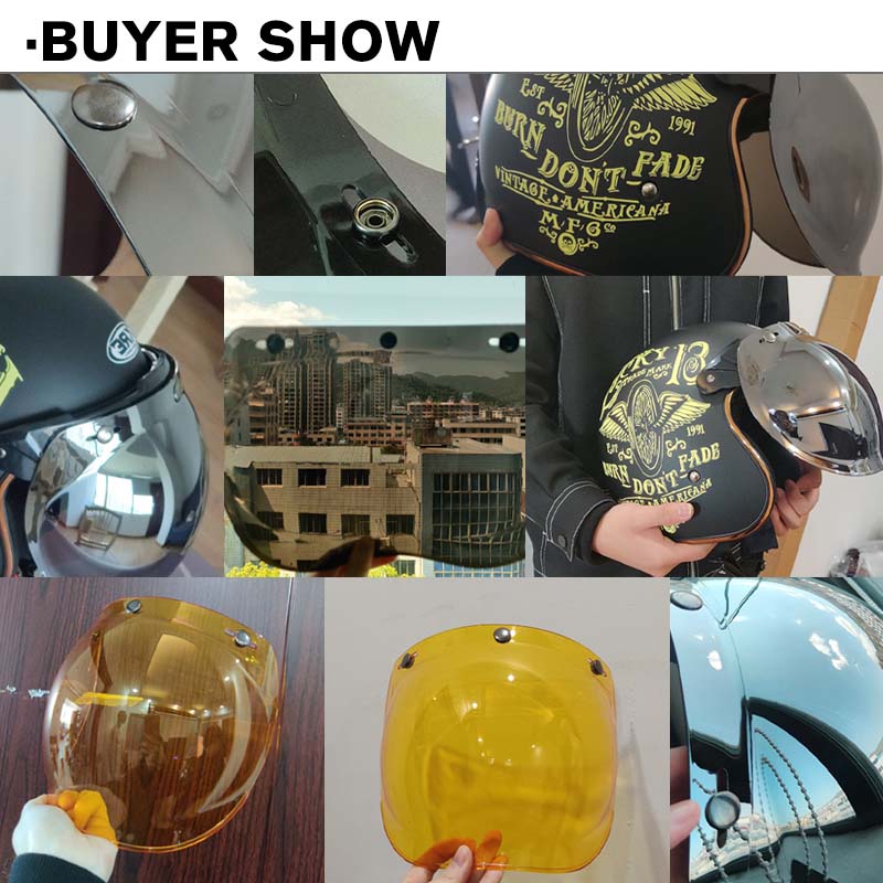 Visera para casco de cara abierta, cascos de motocicleta, viseras de burbujas abatibles hacia arriba, lente Capacete, accesorios para casco de motocicleta