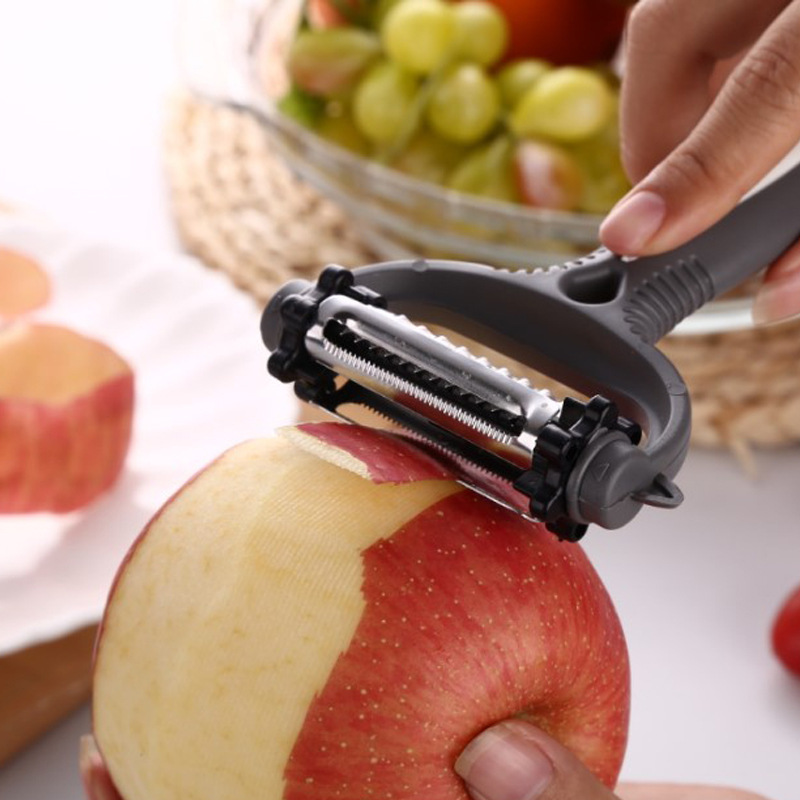 Herramientas de frutas vegetales rotatorias de 360 grados 1 Uds pelador de patata y zanahoria rallador nabo cortador de vegetales melón utensilios de cocina. Q