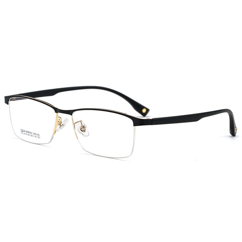 Reines Titan Brille Rahmen mit Rezept Männer Business Stil Männlichen Brillen Rezept Mann Stil K9109
