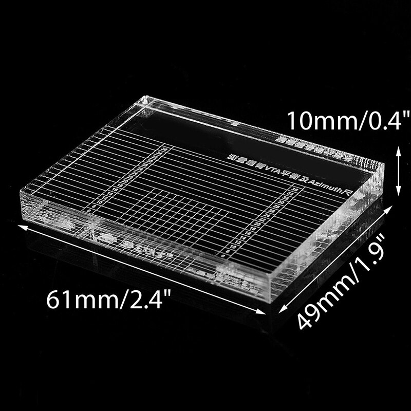 LP Vinyl Record Player Measuring Phono Tonearm VTA/Cartridge Azimuth Ruler Balance Cartridge Azimuth Ruler Headshell Turntable