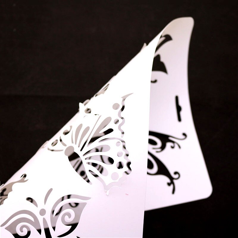 1 Pcs 30.5*21cm Butterfly Stencils Butterfly Shaped Painting Template Thin Plastic Plate Material School Educational Supplies