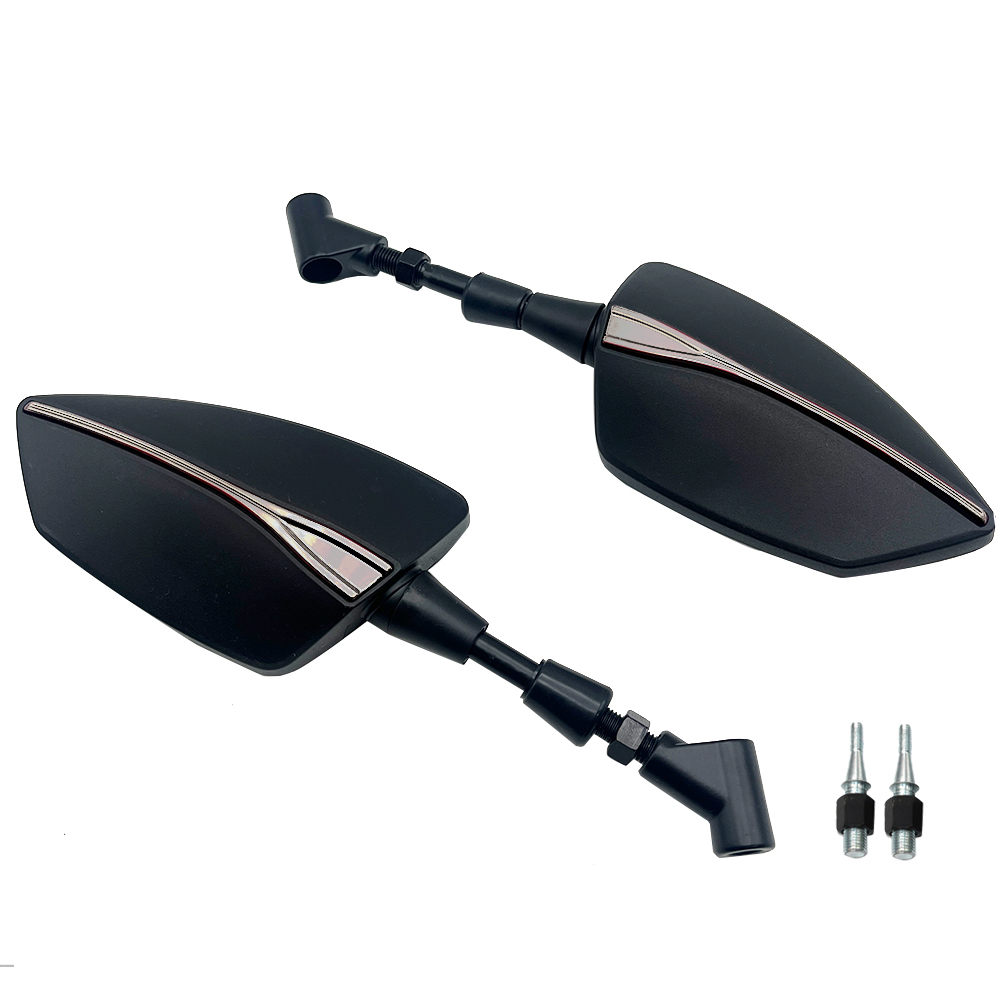 Espejo retrovisor lateral para motocicleta, retrovisores de ajuste izquierdo y derecho para KYMCO Xciting 250, 300, 400, AK550, AK 550, -: Lavanda