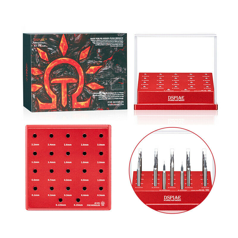 DSPIAE AT-PR 22 Löcher Basis für 3,175mm PB Serie Push-Broach Werkzeug