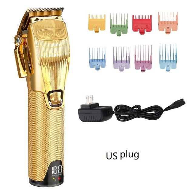 WEIDZ doré tondeuse à cheveux tondeuse pour hommes Trimer pour hommes barbe trimer tondeuse à barbe tondeuse à cheveux tondeuses à cheveux: US Plug