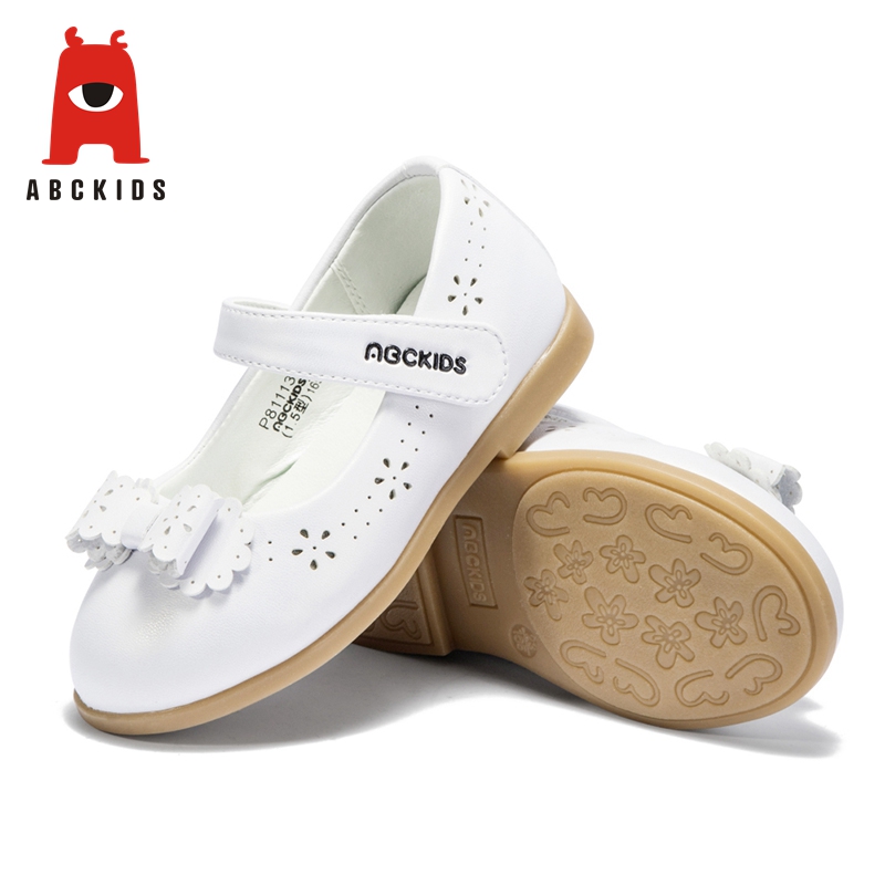 ABC KIDS shoes Spring Girl Breathable Anti-Slip Hollow Bowknot Casual Walking Shoes Sneakers Soft Soled