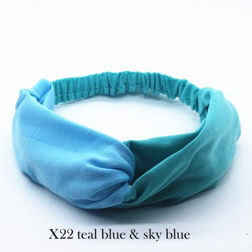 Diademas torcidas de algodón para mujer, diademas elásticas con nudo, bandas para la cabeza deportivas para Yoga, maquillaje, Spa, diadema, vendaje, accesorios para el cabello para niñas