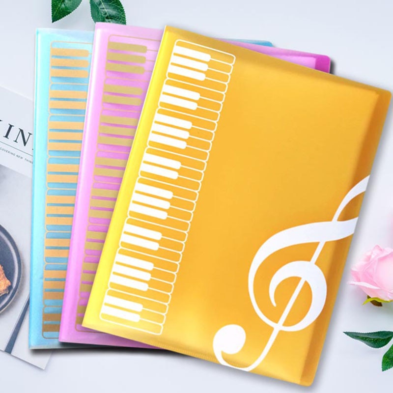 1pcs A4 Music Teaching Supplies 40 Layer Music Piano Score File Folder School Music Learning Filing Products