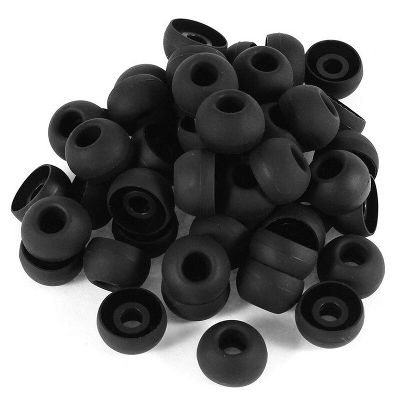 50pcs/lot Soft Silicon Ear Tip Cover Replacement Earbud Covers For HTC In-Ear Headphones Earphones Accessories