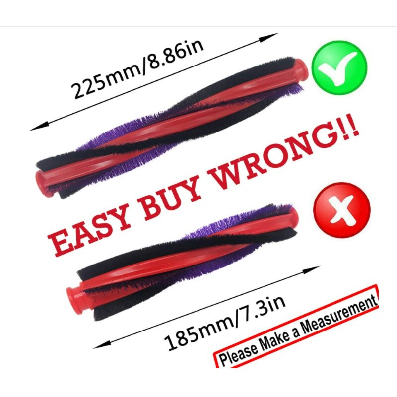 225mm Brush Bar Roller Bar for Dyson V6 DC59 DC62 SV03 SV073 Series Vacuum Cleaner Parts