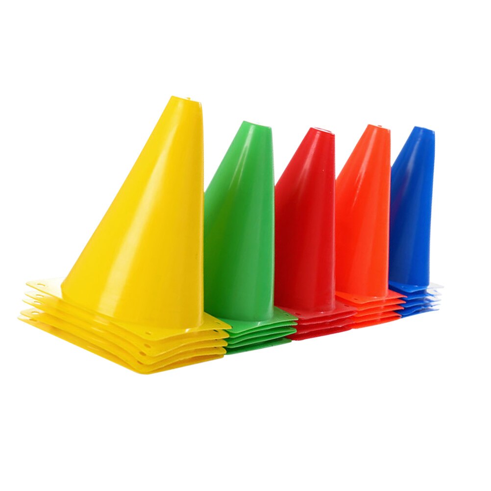 25Pcs Soccer Training Marker Football Sign Road Cone Marker Cones Sign Barrels Football Marker Obstacle Football Training Tools