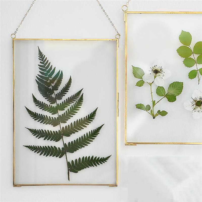 Soporte de vidrio colgante para fotos, Clip de muestra de Prame, imagen decorativa, soporte de espécimen para oficina en casa, bricolaje, foto, decoración de pared