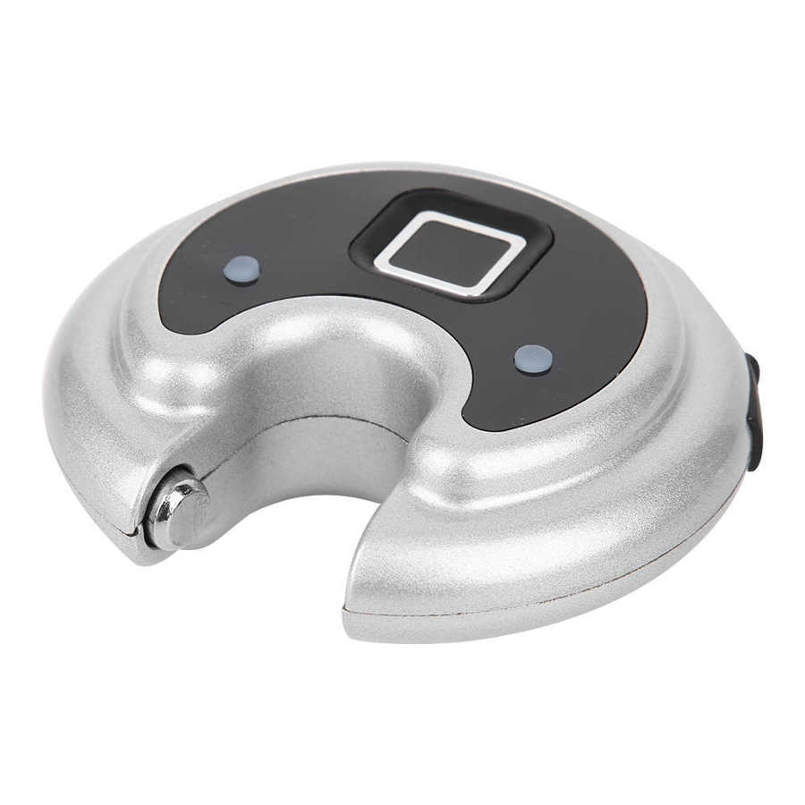 Fingerprint Padlock Roundcake Shape IP65 Waterproof Warehouse Office Glass Door Secure smart door lock