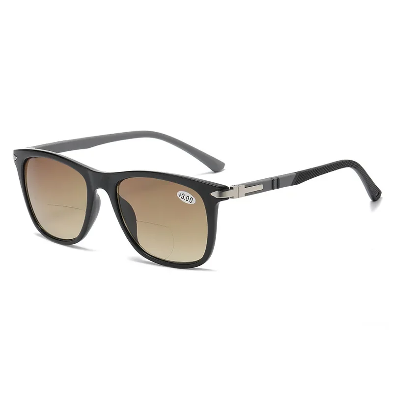 Sunglasses Women&Men Bifocal Sun Reading Glasses UV Shade Sunglasses Presbyopic Eyeglasses Square +1.0+1.5+2.0+2.5+3.0+3.5: WHITE / +250