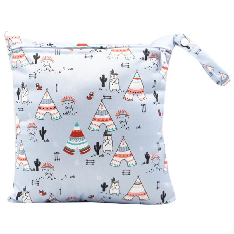 Baby Windel Tasche Reißverschluss Multifunktionale Lagerung Tasche Gedruckt Wasserdicht Nass Trockenen Windel Reißverschluss Handtasche Kinderwagen Zubehör Atmungsaktiv