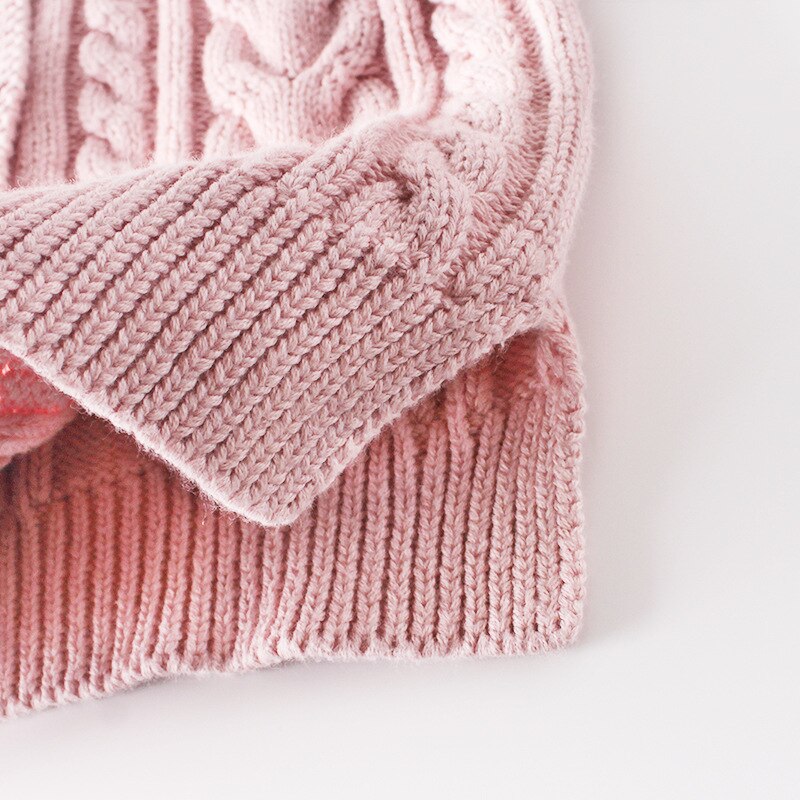 Mode Baby Meisjes Trui Breien Herfst Winter Solid Lange Mouwen Trui Mooie Zachte Casual Meisje O-hals Jassen 0-2 T