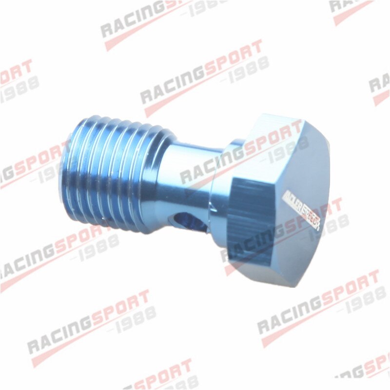 Banjo Bolt UNF1/2-20UNF Aluminium Banjo Bolts Brake Fitting Adaptor Blue/Black: BLUE