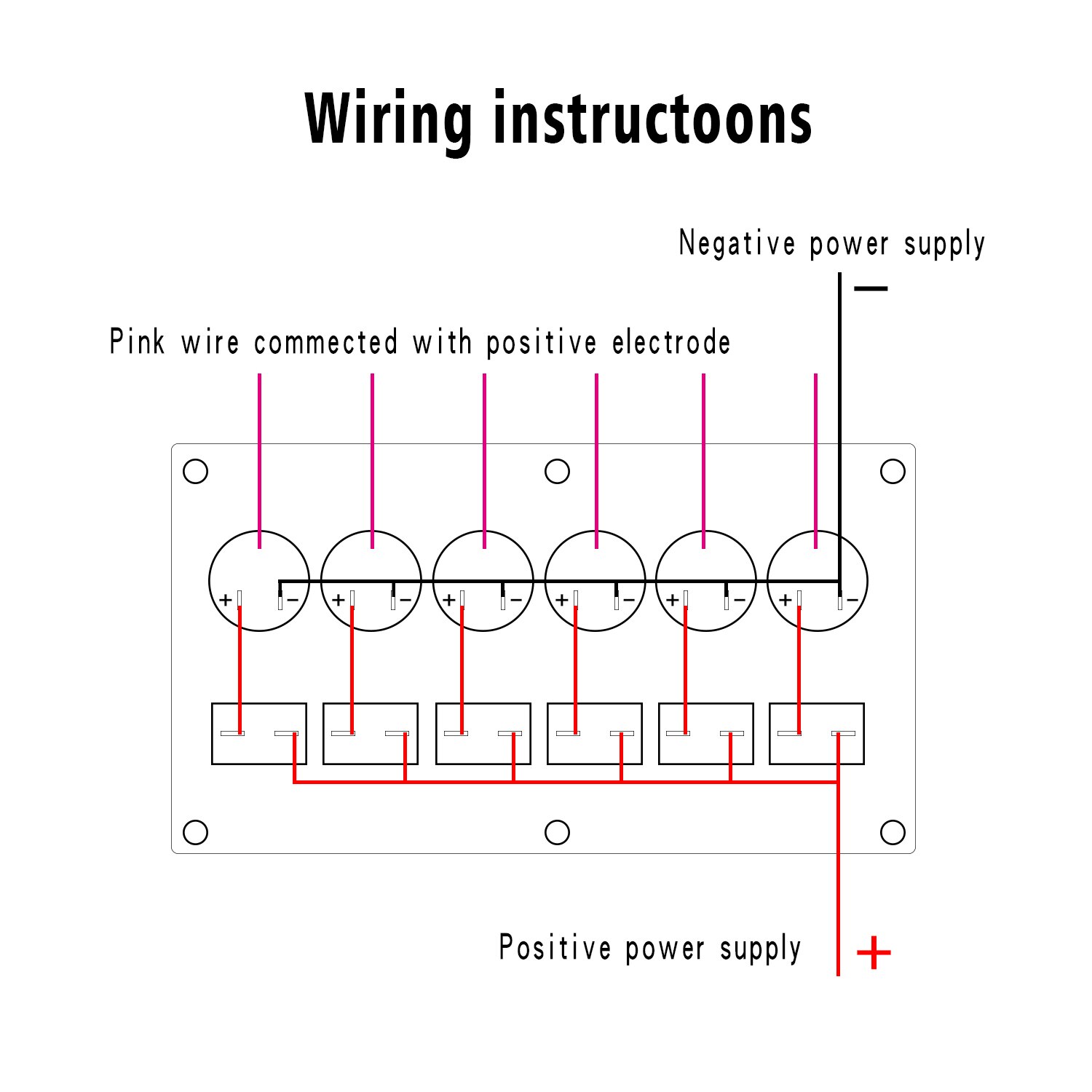 6 Gang Switch Touch Panel Universal Car Boat Switch Panel 6 Digit Single Panel DC12V~24V Circuit Breaker Switch Panel
