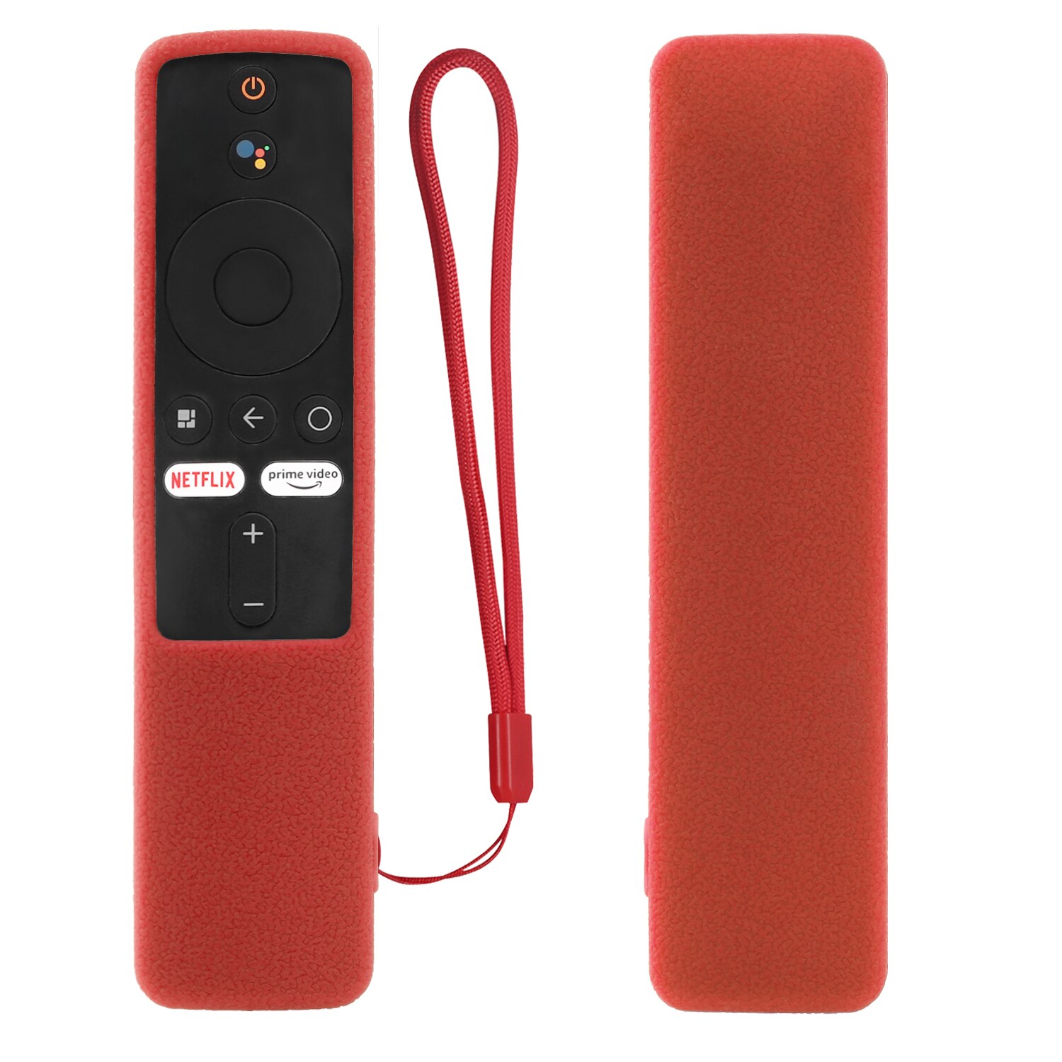 Ochronne silikonowe etui na pilota do Xiaomi TV Stick 4K XMRM-M2 1080P Box Pilot z zmywalnym, odpornym na wstrząsy, przyjaznym dla skóry: RED