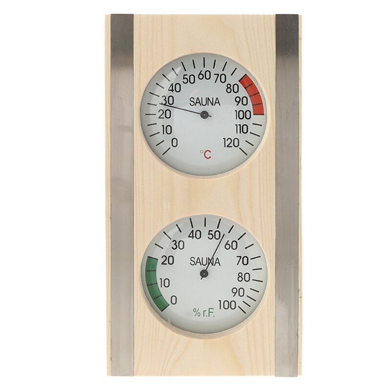 Hygromètre et hygromètre de Style Vertical, jauge de température et d'humidité, Grain de bois, tenture murale, Sauna, salle, utiliser l'hygrothermographe