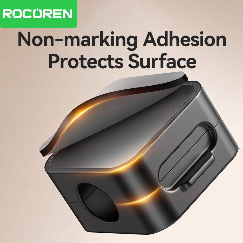 Rocoren Magnetic Cable Organizer Smooth Adjustable Cord Holder Magnet Desktop Cable Management Wire Protector Cable Clips Set