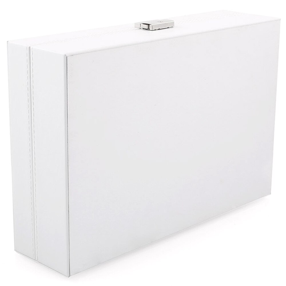 Ur display opbevaringsboks kasse hvid 12 gitre til multifunktionelle armbåndsure display kiste ure holder kiste