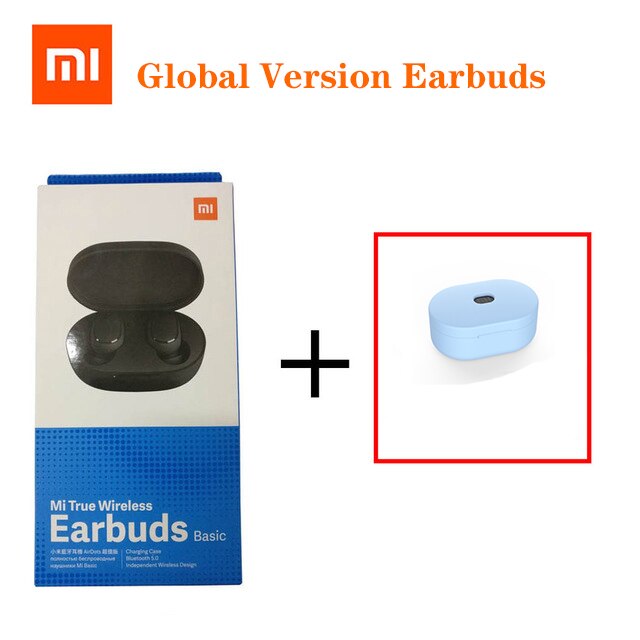 Xiaomi Redmi Airdots Earbuds basic Global Version 5.0 TWS Mi True Wireless Bluetooth Earphone AI Control Gaming sports Headset: Gold