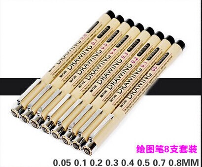 sketch&amp;Comic drawing pens 8pcs/lot