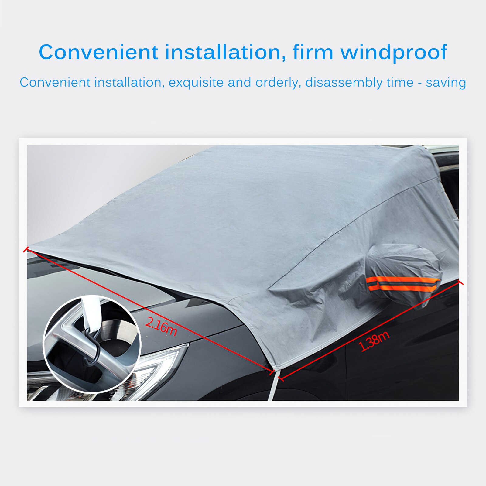 Car Cover Snow Windshield Window Cover Auto Front Windshield Sunlight Shade Sunshade Automobile Sun Protector Auto Accessory