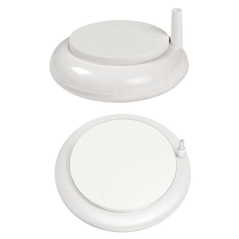 2 stuks aquarium luchtsteenset, aquarium bubbelaar, nano oven rookkanaal ronde luchtsteen schijfset voor hydrocultuur, kleine bubbels, ultra: Default Title