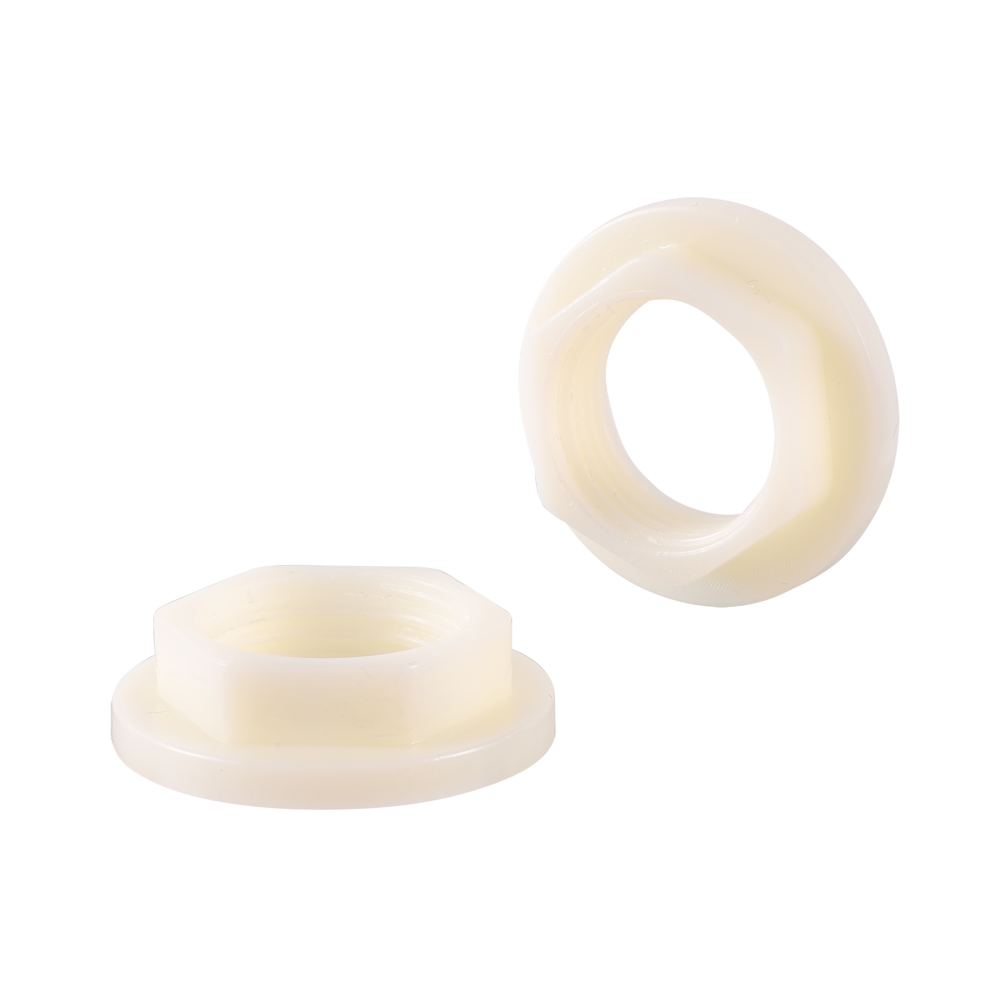 Plastic Water Tank Fittings Garden Irrigation Connector 1/2" Female Thread Locked Screw Nut Bathroom Aquarium Faucet Joint 5Pcs