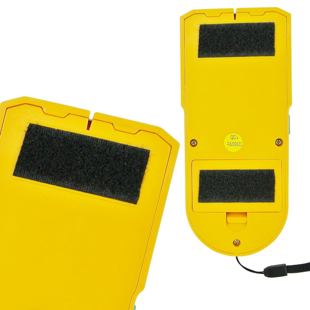 3 in 1 dubb / metall / växelström tråddetektor, handhållen vägg trä metallrör spänning levande scanner hitta tracker med spotlight