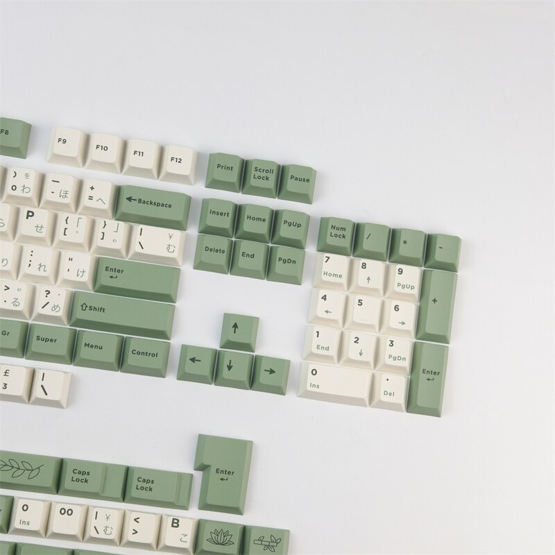 Gmk desert botanical keycaps pbt dye subbed japanska key caps cherry profile keycap med 2.25u 2.75u 3u 7u blanksteg iso enter