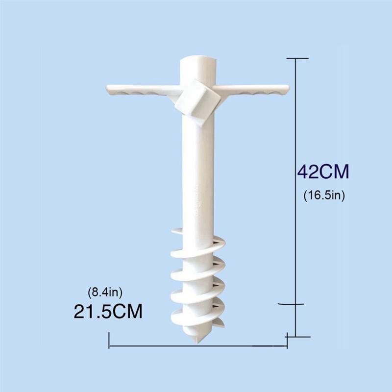 1pc sol strand parasoll stativ spike regnutstyr paraply jord pigg parasoll stativ holder utendørs strand sett inn parasoll base