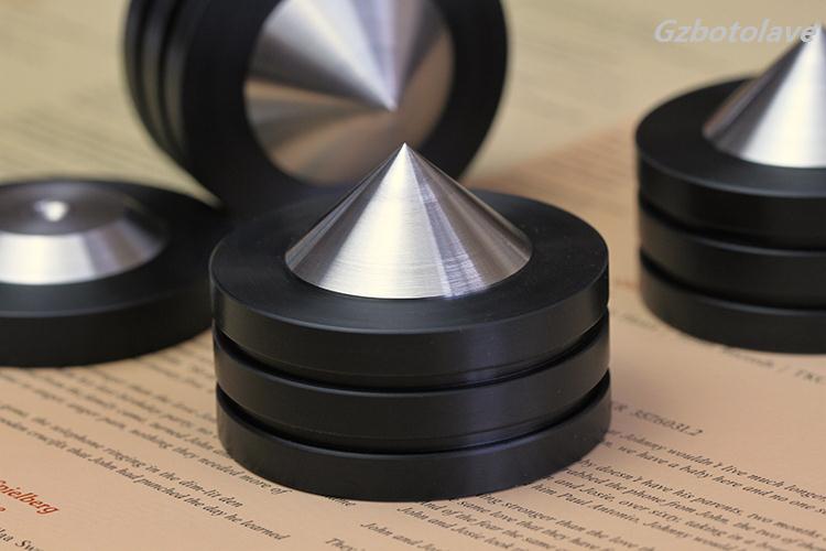 4 stücke D49mm Schalldämmung Fuß Lautsprecher Spikes HIFI Audio- Kegel Halterungen