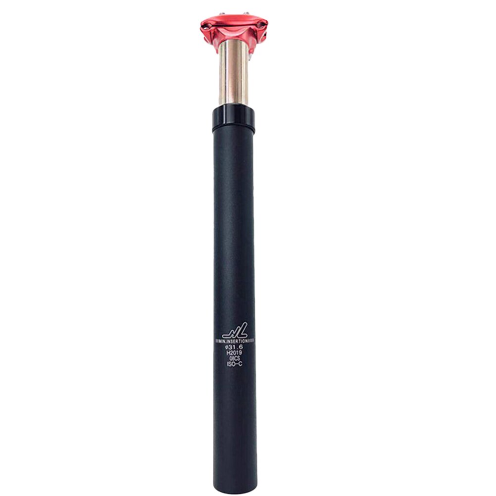 Mountain Cycling Dropper Post Lever Seatpost Dropper Bike Adjustable Seat Post Aluminum Alloy Shock Absorber Seat Post 27.2mm: Black Red