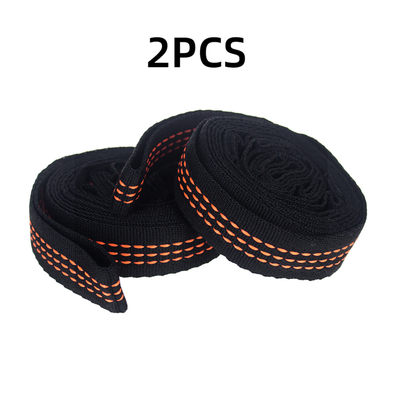 Sangles De hamac en Polyester, haute capacité De charge, 600lb, résistance à la rupture, corde De ceinture, 5 anneaux, 2 pièces
