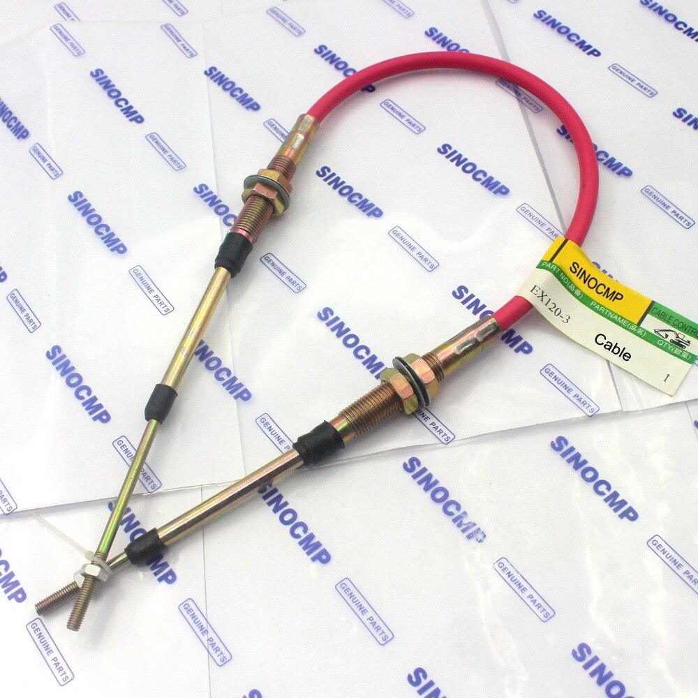 34 inches 86cm EX120-3 Excavator Throttle Cable for Hitachi Excavator Throttle Motor, 3 month warranty