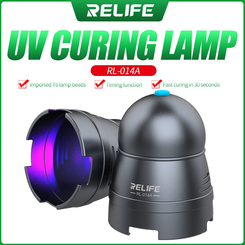 SUNSHINE RELIFE RL-014A Efficient UV curing lamp USB Adjustable Time Switch Portable Headlamp Bead Green Oil Glue Curing Tool