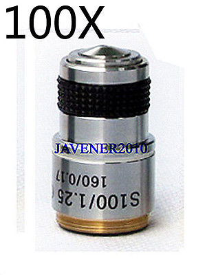 Objectif Microscope Bresser 100x Achromatique | Huile Immersion | Compatible DIN Microscope