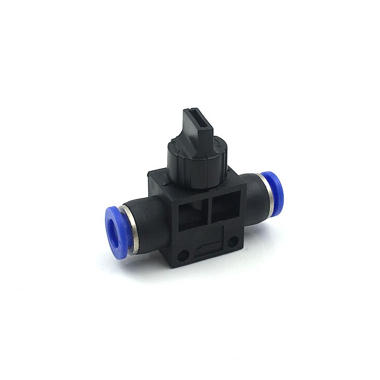 HVFF Pneumatische Hand Valve Quick Push in Connector Air Tube Slang OD 4mm 6mm 8mm 10mm 12mm Air Flow Control Regulator