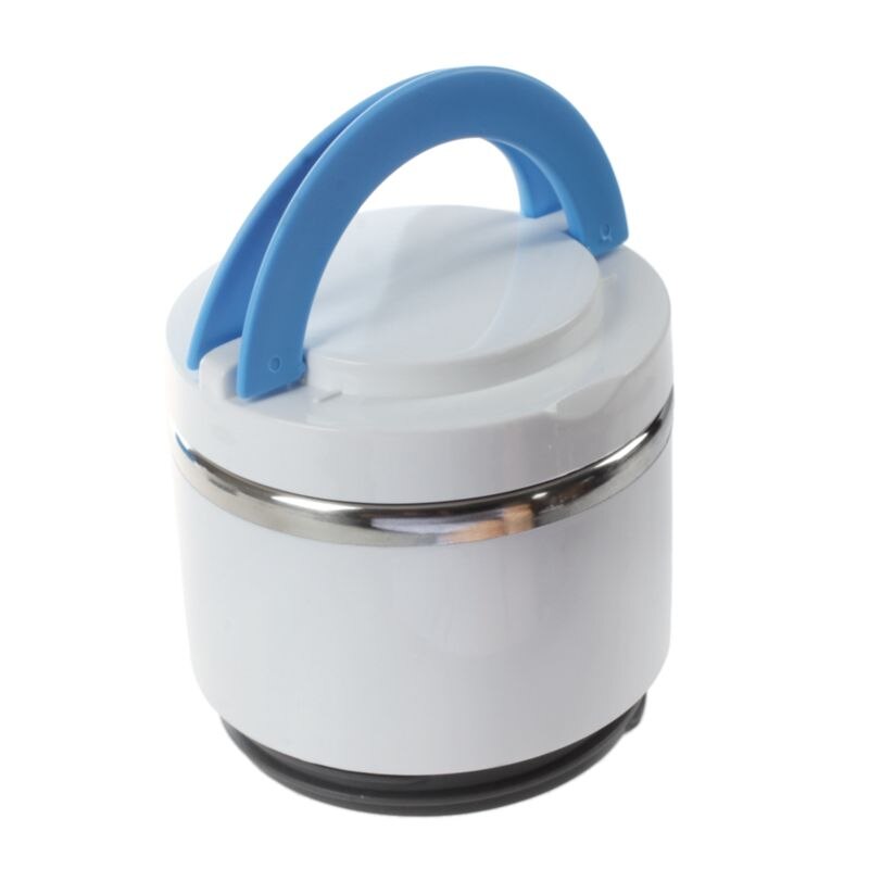3 Lagen Thermische Bento Lunchbox Thermos Voor Voedsel Roestvrij Staal Isolatie Opslag Voedsel Container Servies Sets Blauw