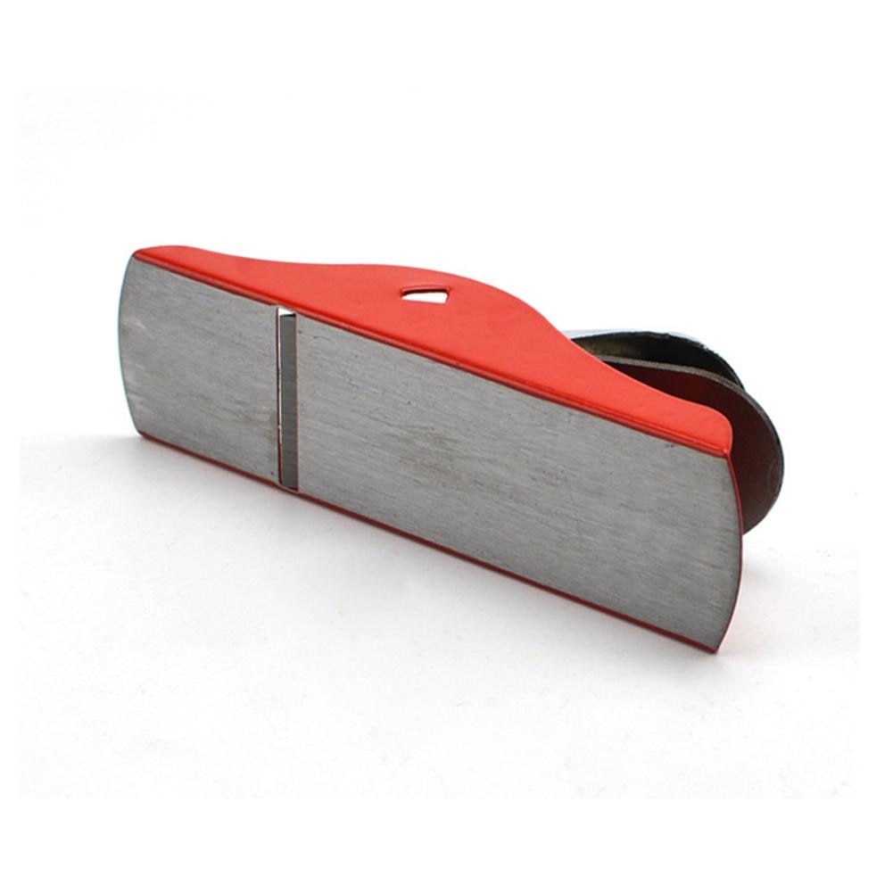1pc røde mini håndhøvler stål diy træbearbejdningsværktøj bænk plan cutter til tømrere værktøj