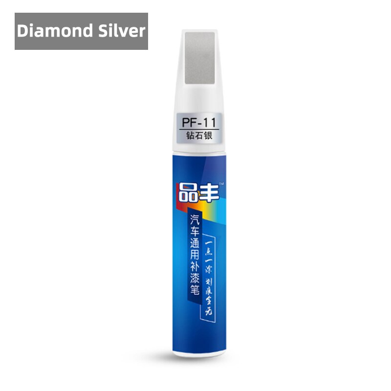 Car Mending Fill Paint Pen Tool Applicator Waterproof Touch Up Car Paint Repair Coat Painting Scratch Clear Remover: Diamond Silver